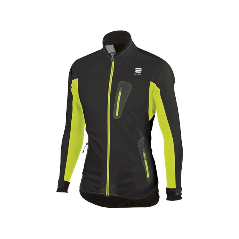 Sportful APEX Evo WS Jacket svart-grønn Sportful APEX Evo WS Jacket svart-grønn